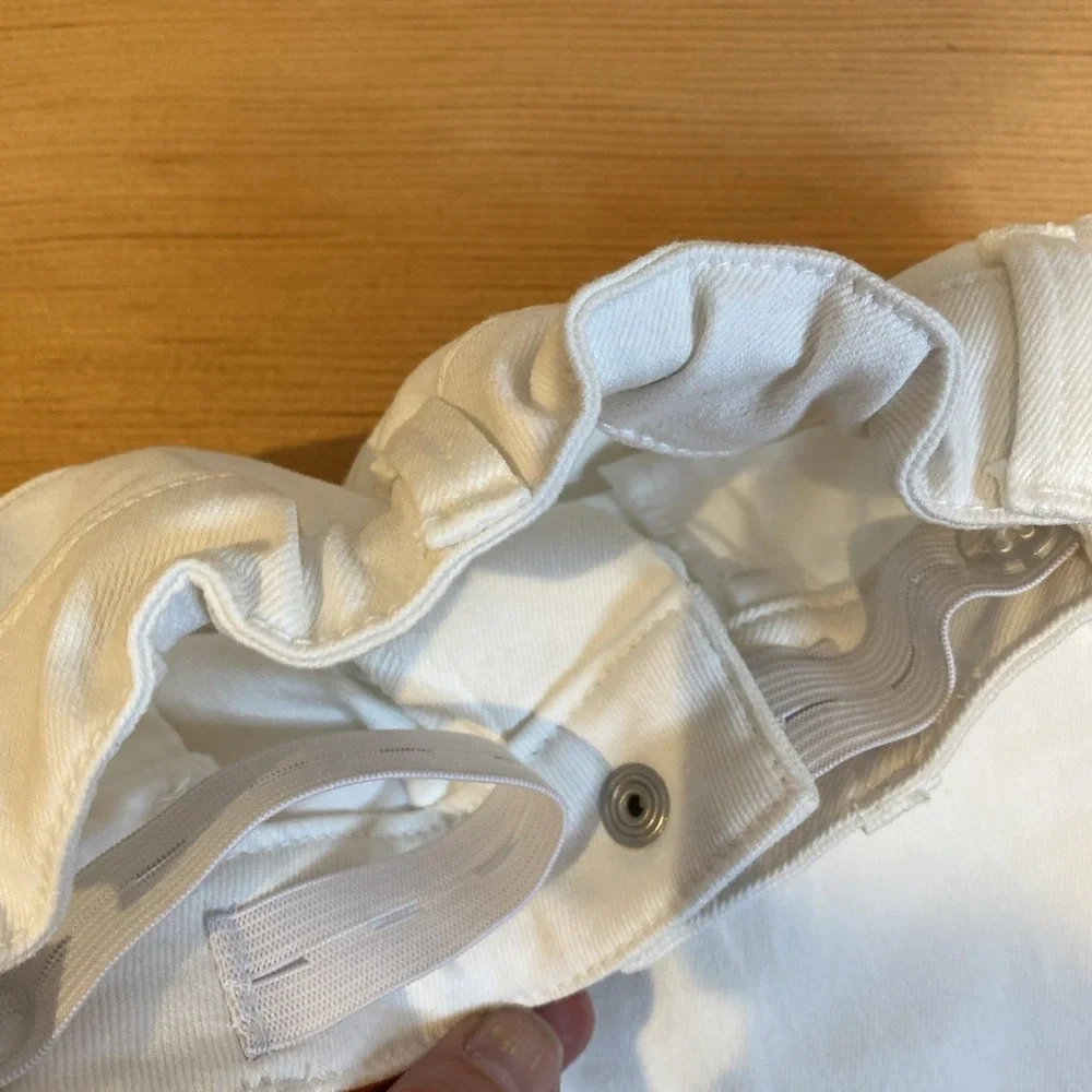 Gymboree Girls White Denim‎ Bermuda Short Size 6 NWOT 2017 Tag